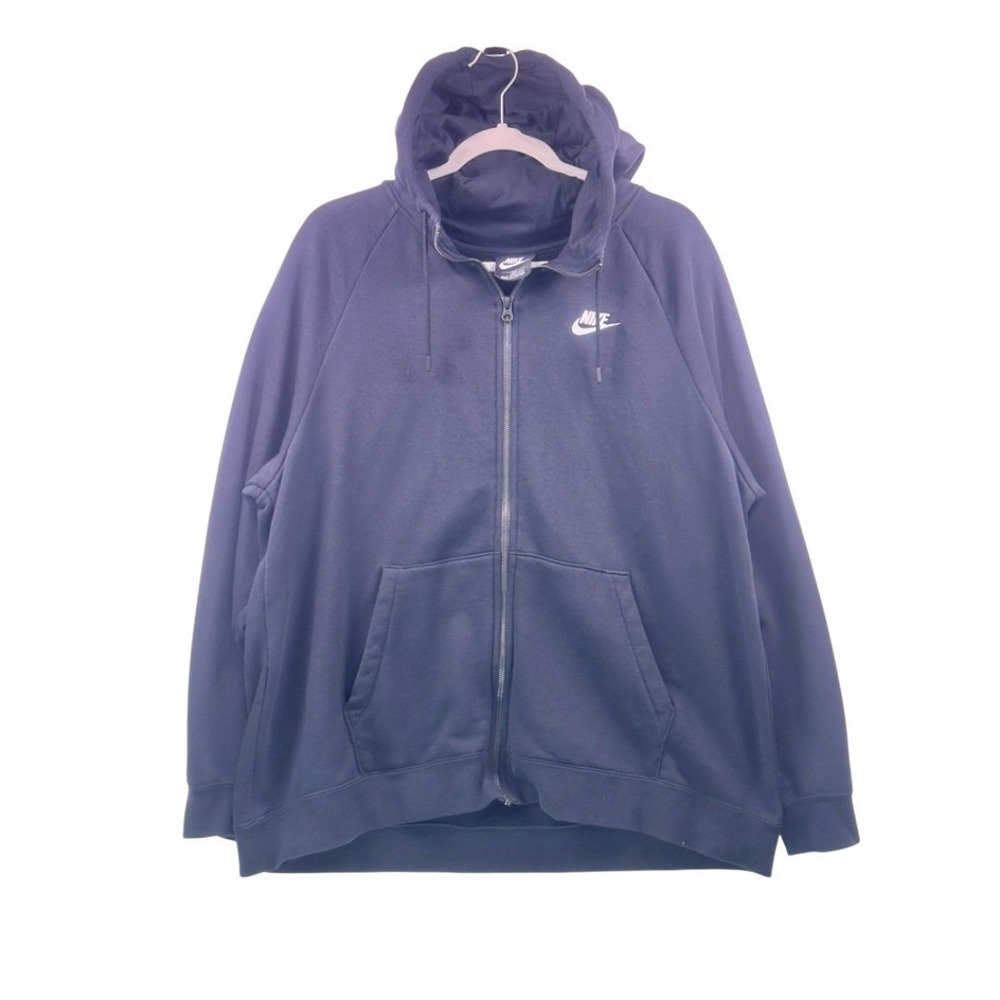 Nike Full Zip Hoodie 1X Black‎ Fleece Sweatshirt NWOT